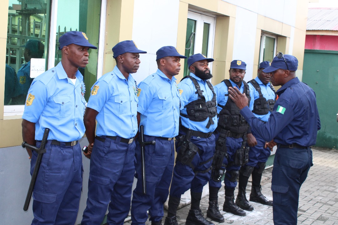 Secured commercial building